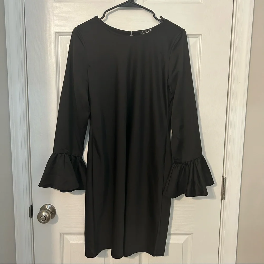 J. Crew Women’s Winter Garden Slip‎ Dress, Black 6